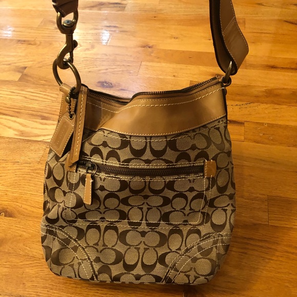 AUTHENTIC COACH 10403 Sig. C - LIGHT BROWN TAN Bag - Picture 2 of 7